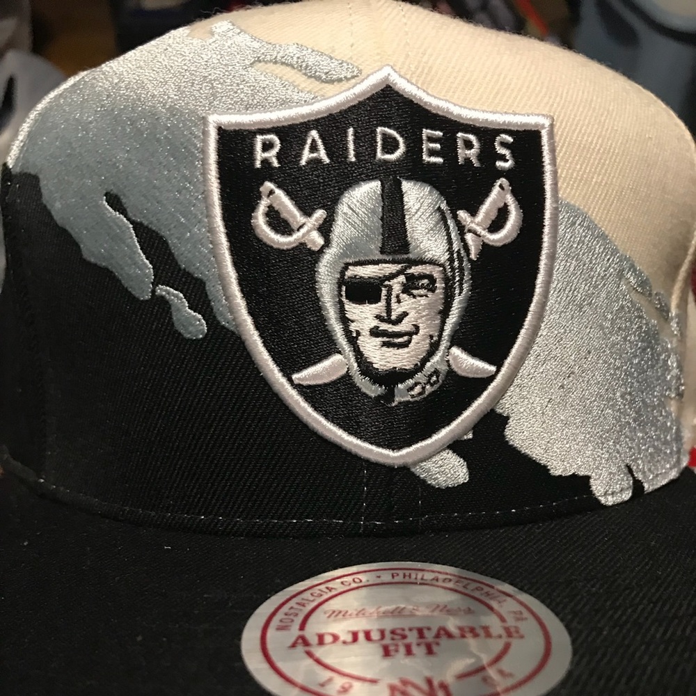 Oakland raiders Mitchell Ness Paintbrush SnapBack